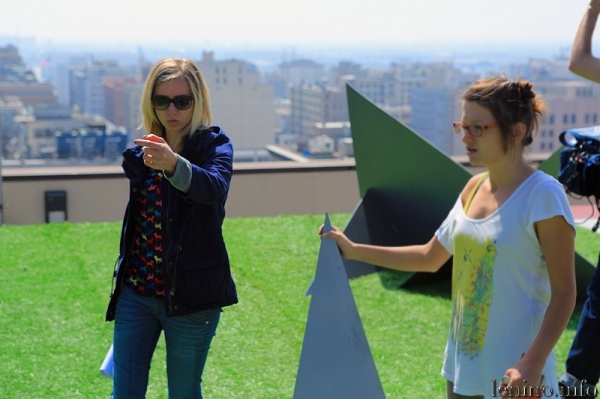 Полина Горбачева на съемочной площадке короткометражного фильма «YOU»