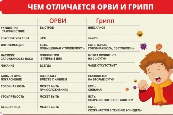 Как отличить грипп о других респираторных инфекций