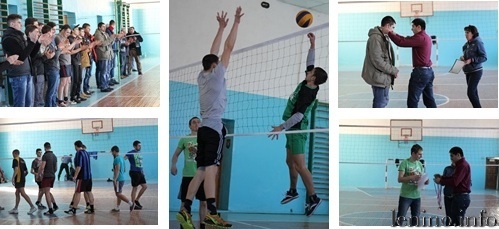 В пгт Ленино прошли соревнования по волейболу среди мужчин, посвященные Дню защитника Отечества