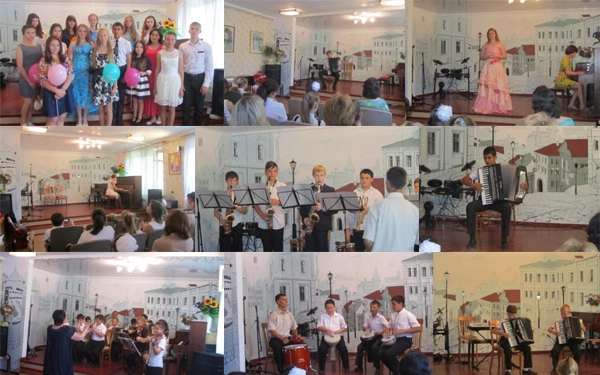 Отчетный и выпускной концерт в музыкальной школе пгт Ленино