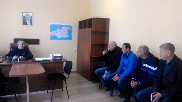 Встреча с казаками и ополчением Ленинского района