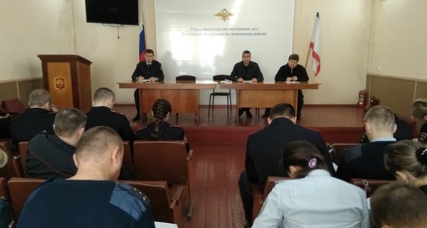 «Урок мужества», посвященный празднованию 100-летия Советской милиции провели в полиции Ленинского района