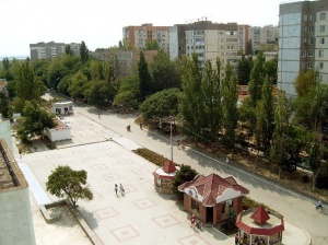 У центральной площади Щелкино появилось имя –площадь Крымской весны