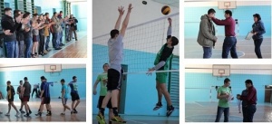 В пгт Ленино прошли соревнования по волейболу среди мужчин, посвященные Дню защитника Отечества