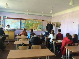 В Ленинском районе полицейские встретились со школьниками