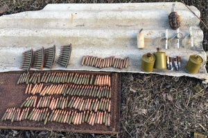 В Ленинском районе ФСБ обнаружила схрон боеприпасов
