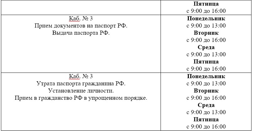 РЕЖИМ РАБОТЫ ОТДЕЛА ПО ВОПРОСАМ МИГРАЦИИ ОМВД РОССИИ ПО ЛЕНИНСКОМУ РАЙОНУ