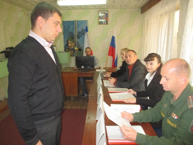 Заседание призывной комиссии Ленинского района