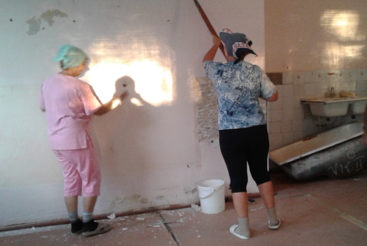 В детском саду села Горностаевка ремонтируют новую группу