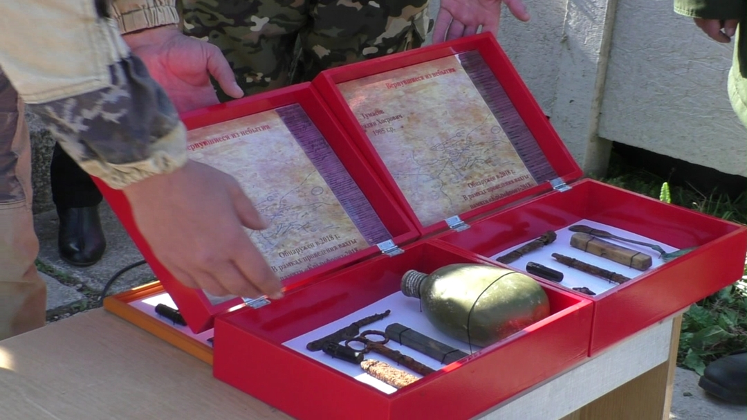 В Ленинском районе состоялась торжественная церемония перезахоронения останков советских воинов Красной Армии