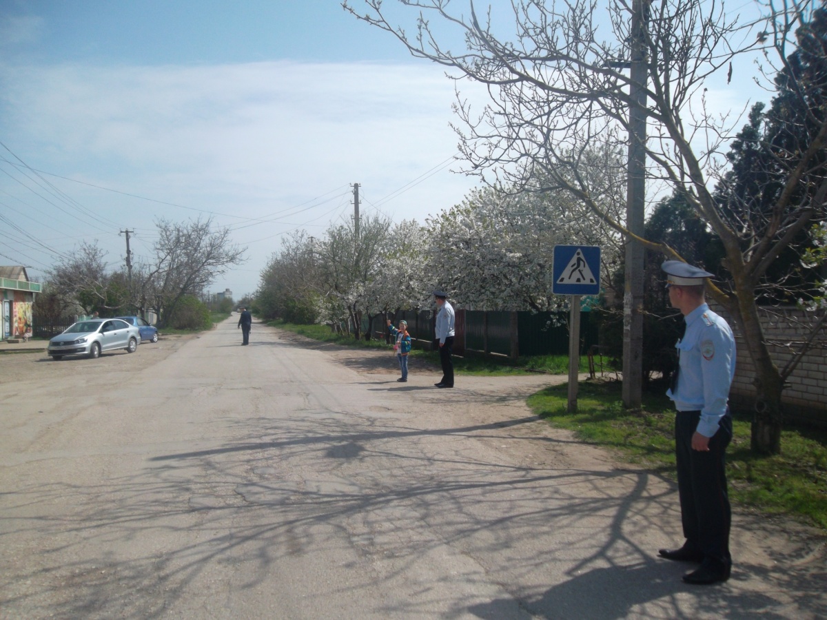 Полицейские учили детсадовцев безопасному поведению на дороге