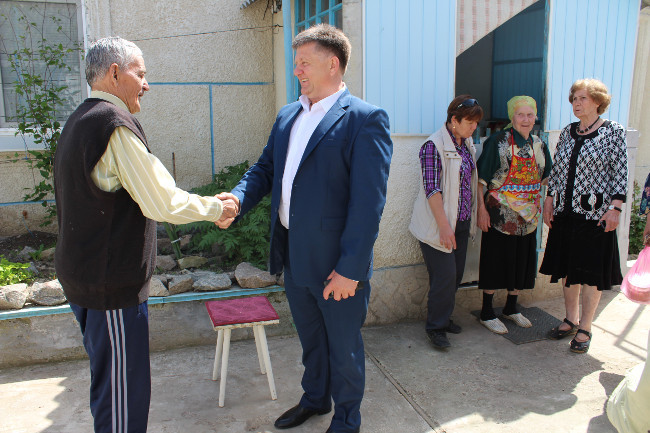 Александр Мачусский посетил ветерана ВОВ 1941-1945 гг., инвалида войны I группы