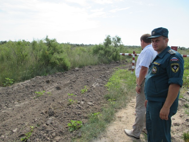 Рейд на участки Ленинского района подверженные пожарной опасности