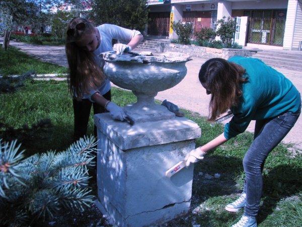 Акция &amp;quot;Украсим поселок&amp;quot; - подготовительные работы