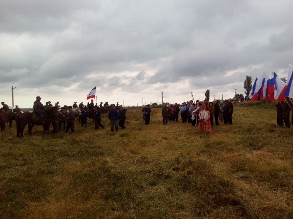 Встреча конного перехода казаков "Волгоград-Севастополь" в Батальном