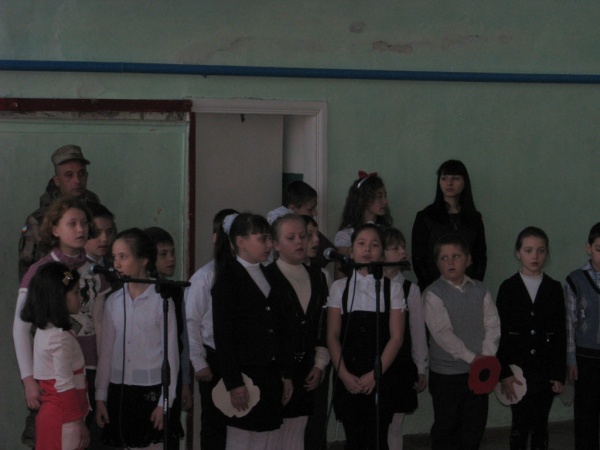 в школе № 1 п.Ленино