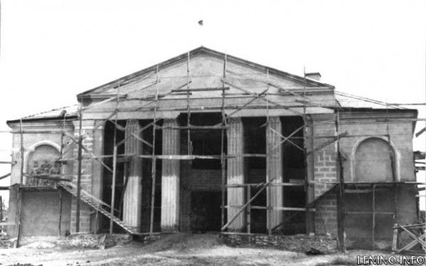Идет строительство районного Дома культуры, 1959 год