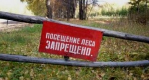 "Внимание! Повторно введён режим ограничения пребывания граждан в лесах!"